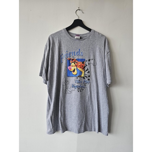 Disney Other - Vintage Disney Tigger Shirt Mens XL Gray Friends Stay Together Pooh 90s Cartoon